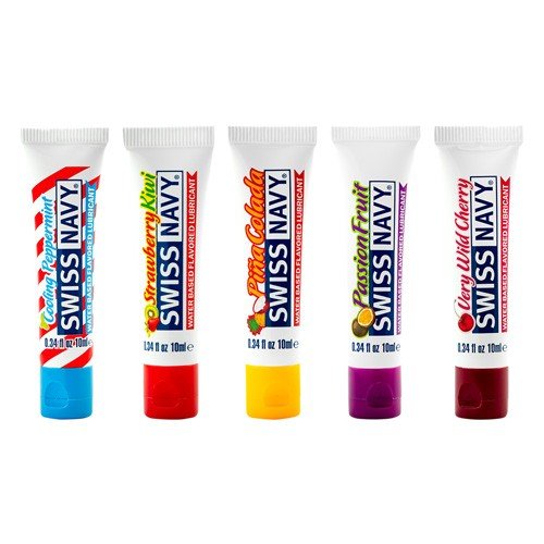 Swiss Navy Flavored lubrikantų rinkinys 5x10ml | SafeSex Swiss Navy Flavored lubrikantų rinkinys 5x10ml | SafeSex