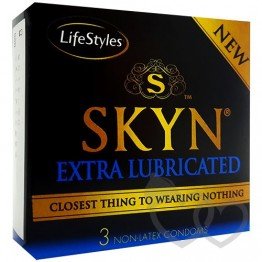 SKYN Extra Lubricated prezervatyvai 3 vnt. | SafeSex