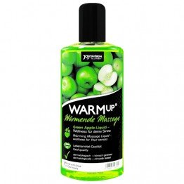 JoyDivision WARMup Green Apple masažo aliejus 150ml | SafeSex