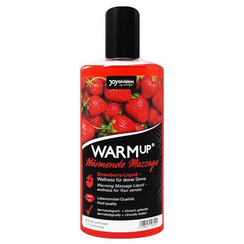 JoyDivision WARMup Strawberry masažo aliejus 150ml | SafeSex