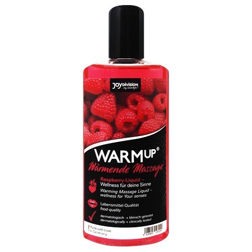 JoyDivision WARMup Raspberry masažo aliejus 150ml | SafeSex
