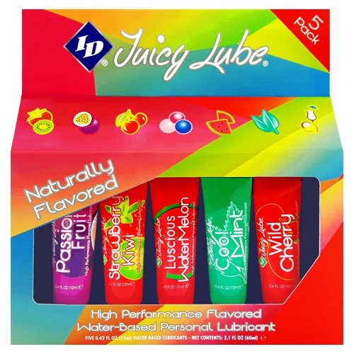 ID Juicy lubrikantų rinkinys 5 x 12ml | SafeSex