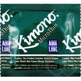 Kimono MicroThin with Aqua Lube prezervatyvai | SafeSex