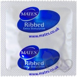 Mates Ribbed prezervatyvai | SafeSex