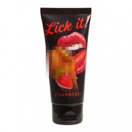 Lick It Strawberry lubrikantas 100ml | SafeSex
