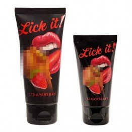 Lick It Strawberry lubrikantas 100ml | SafeSex