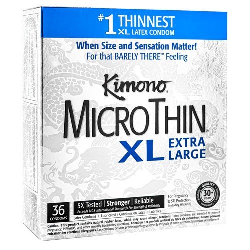 Kimono MicroThin XL Extra Large prezervatyvai 36 vnt. | SafeSex Kimono MicroThin XL Extra Large prezervatyvai 36 vnt. | SafeSex