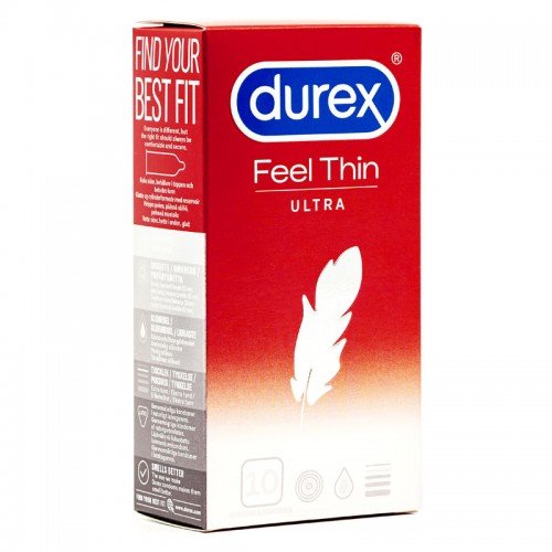 Durex Feel Ultra Thin prezervatyvai 10 vnt. | SafeSex