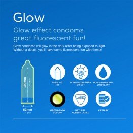 Pasante Glow prezervatyvai | SafeSex