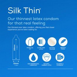 Pasante Silk Thin prezervatyvai | SafeSex