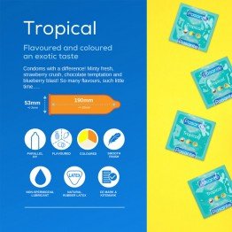 Pasante Tropical prezervatyvai | SafeSex