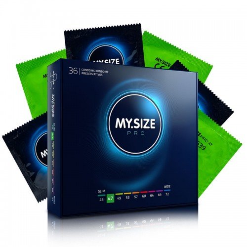 MY.SIZE Pro 47mm prezervatyvai 36 vnt. | SafeSex
