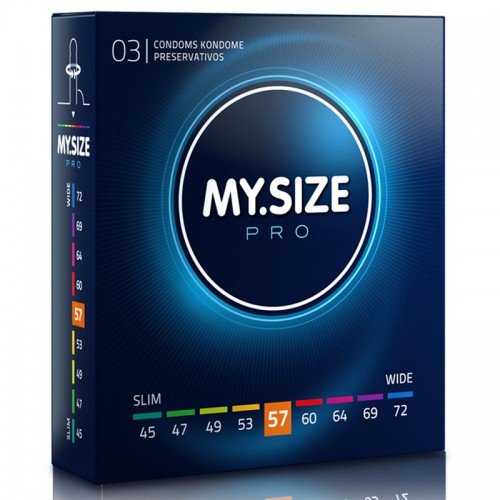 MY.SIZE Pro 57mm prezervatyvai 3 vnt. | SafeSex MY.SIZE Pro 57mm prezervatyvai 3 vnt. | SafeSex