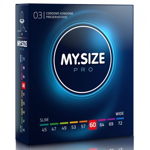 MY.SIZE Pro 60mm prezervatyvai 3 vnt. | SafeSex MY.SIZE Pro 60mm prezervatyvai 3 vnt. | SafeSex