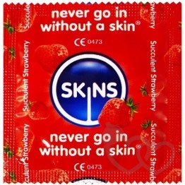 Skins Strawberry prezervatyvai | SafeSex