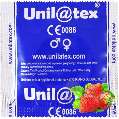 Unilatex Strawberry prezervatyvai | SafeSex