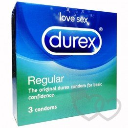 Durex Regular prezervatyvai 3 vnt. | SafeSex