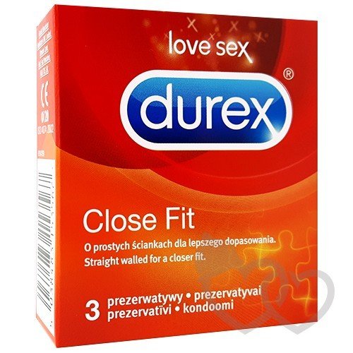 Durex Close Fit prezervatyvai 3 vnt. | SafeSex