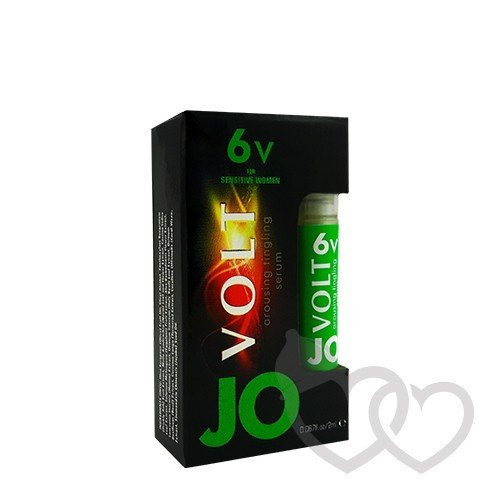 System JO 6VOLT Arousing Tingling serumas 2ml | SafeSex System JO 6VOLT Arousing Tingling serumas 2ml | SafeSex