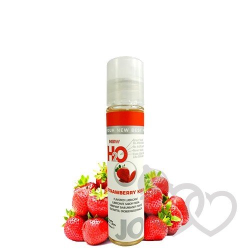 Braškinis System JO H2O Strawberry Kiss 30ml | SafeSex Braškinis System JO H2O Strawberry Kiss 30ml | SafeSex