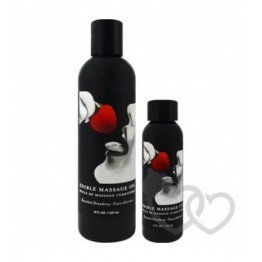Earthly Body Strawberry Edible masažo aliejus 60ml | SafeSex