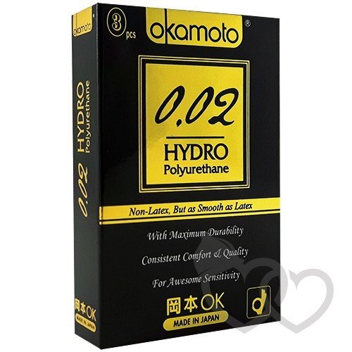 Okamoto 002 Hydro prezervatyvai 3 vnt. | SafeSex