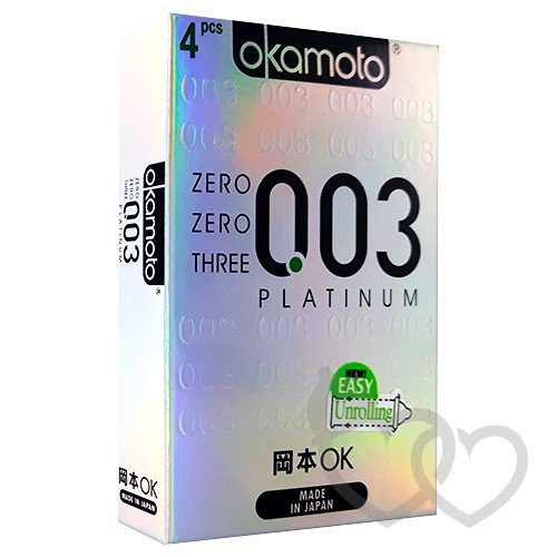 Okamoto 003 Platinum prezervatyvai 4 vnt. | SafeSex Okamoto 003 Platinum prezervatyvai 4 vnt. | SafeSex