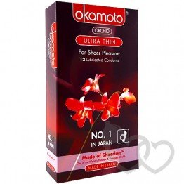 Okamoto Orchid prezervatyvai 12 vnt. | SafeSex