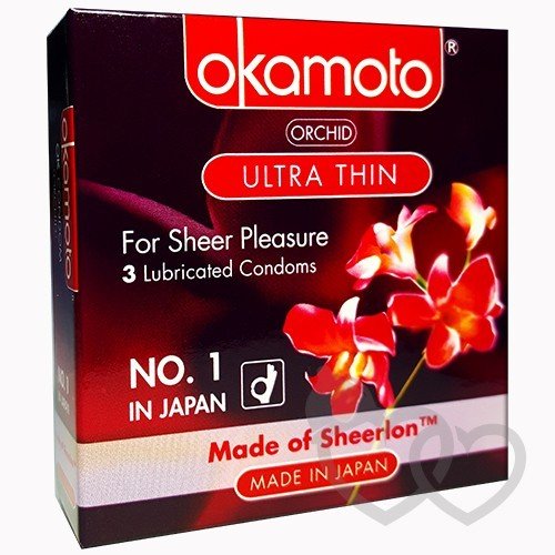 Okamoto Orchid prezervatyvai 3 vnt. | SafeSex