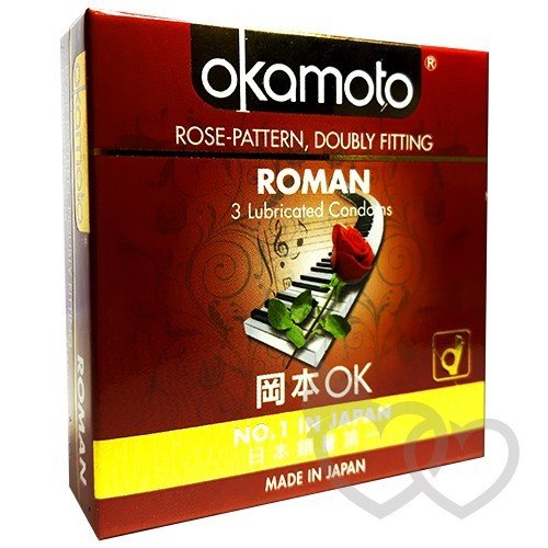 Okamoto Roman prezervatyvai 3 vnt. | SafeSex