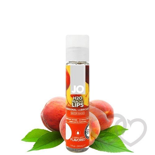 Persikų aromato System JO H2O Peachy Lips 30ml | SafeSex